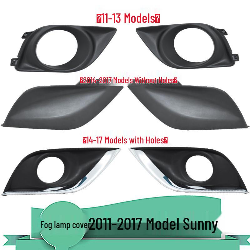 Nebelscheinwerfer Außenrahmen Abdeckung für Modelle 11-17 Sunny Cars