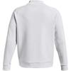 Under Armour Solid Color Stand Collar Fitted Long Sleeve Sweatshirt Men sweatshirt White 1379810-100