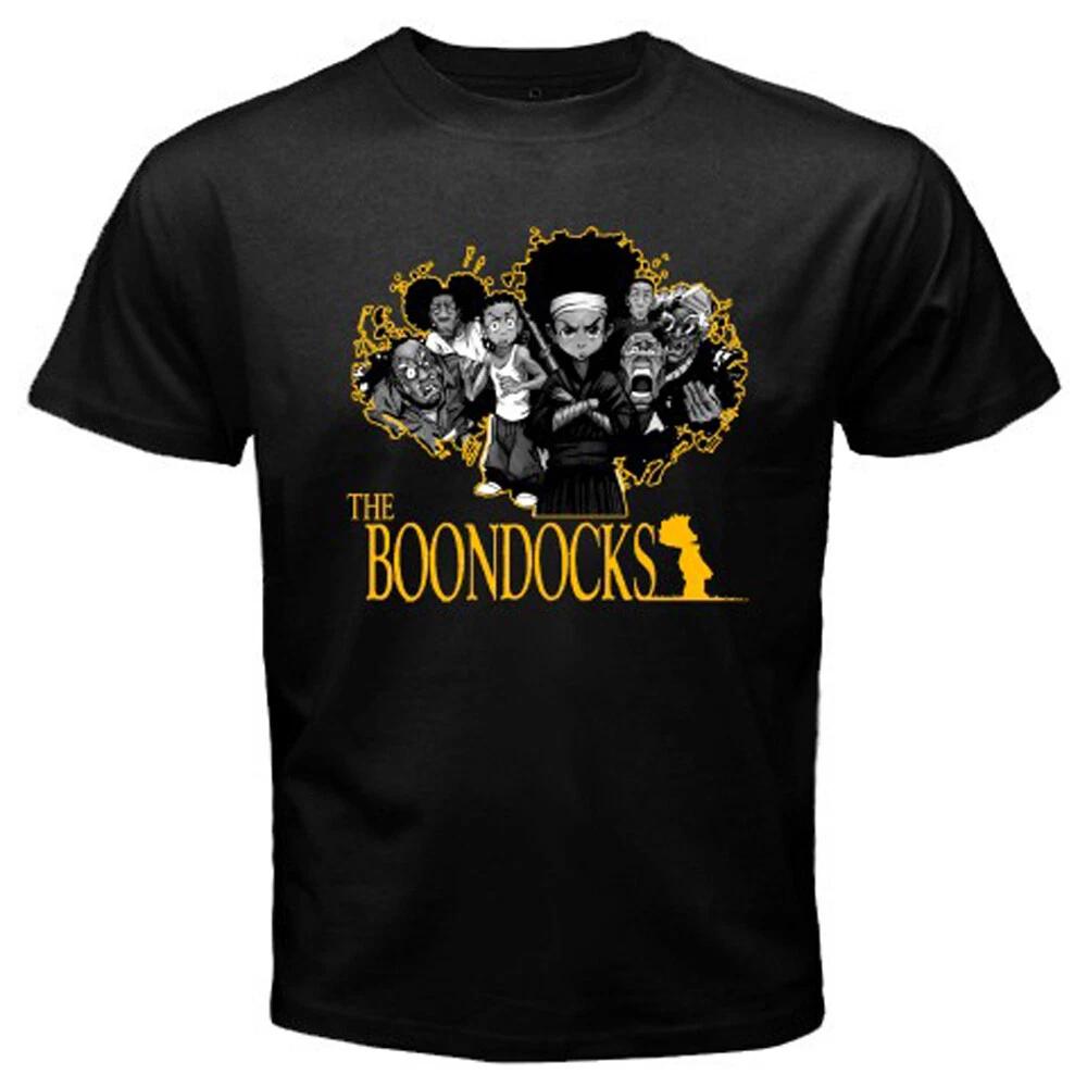 The Boondocks Cartoon TV Show Men s T-Shirt Women s Tee Top Unisex Black Size S-5XL 4XL