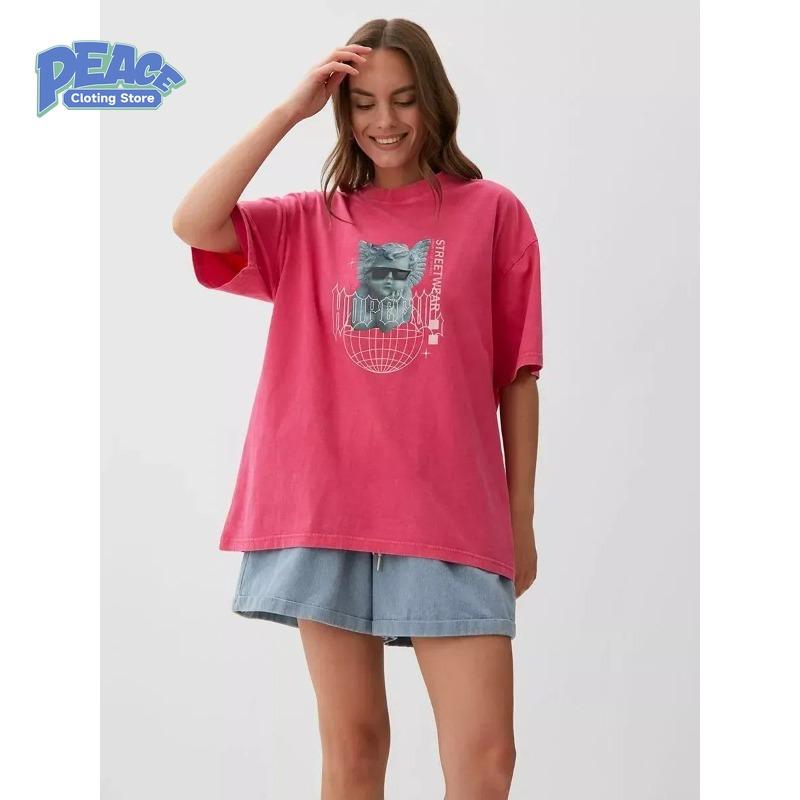 Retro 90s Little Angel Printed Men and Women T-shirt 100% Cotton T-shirt Summer Fashion Casual Comfortable Short Sleeve Top