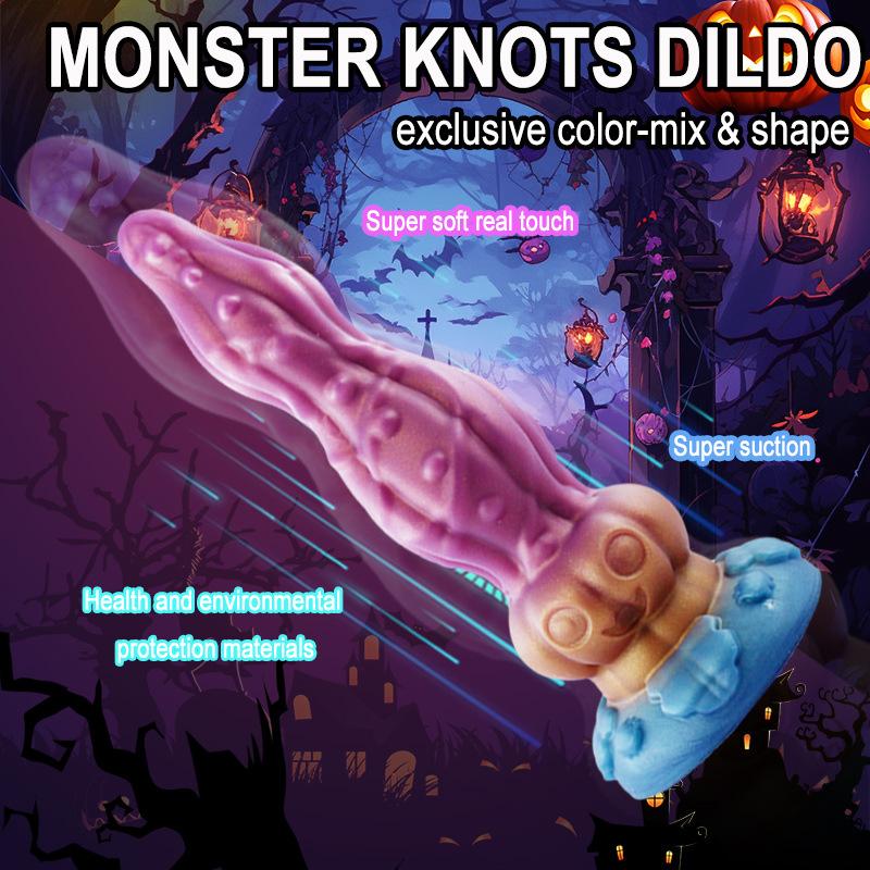 New Phantom Dragon Shaped Anal Plug Liquid Silicone Simulation Anal Plug For Men And Women In The Backyard Adult Sexual Products