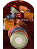 Vergoldetes Premium Knochenporzellan Kaffeetasse & Untertasse - Retro, Exquisit, Hochwertiges Geschenkset für den Hausgebrauch