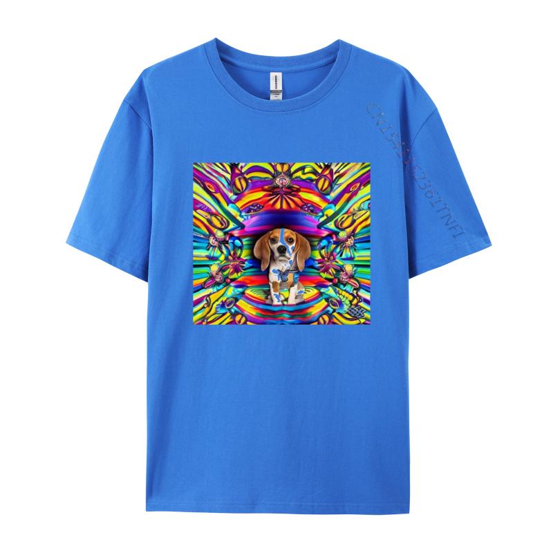 The Beagles Tshirt Fashion Men Tee Shirts Casual Tops Shirts Soft Comfortable Mens Loose TShirt White