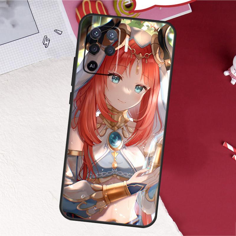 Genshin Impact Nilou Case For Oppo A5 Pro A15 A17 A57 A77 A60 A80 A40 A18 A38 A58 A78 A98 A96 A76 A16 A94 A74 A54