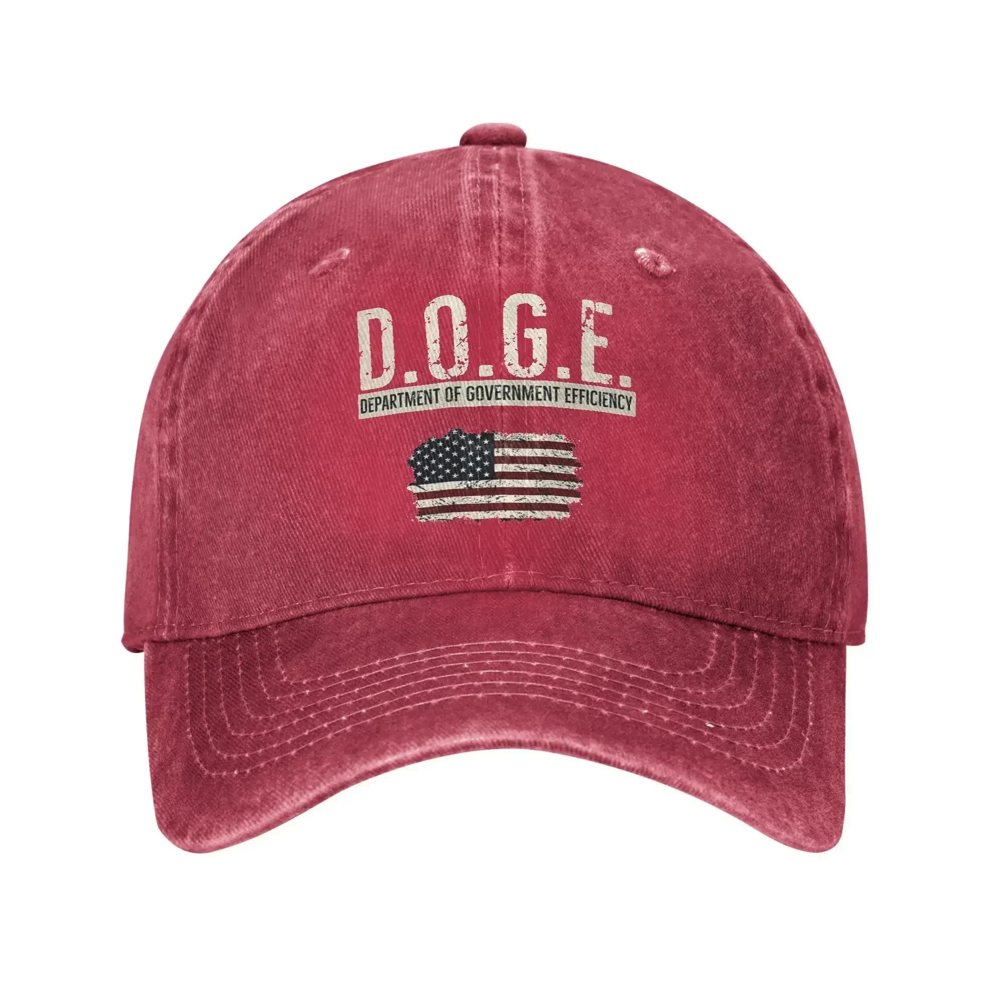 Unisex DOGE DEPARTUnisexT OF GOVERNUnisexT EFFICIENCY Caps Headwear Baseball Caps Retro Snapback Hat Adjustable as shown