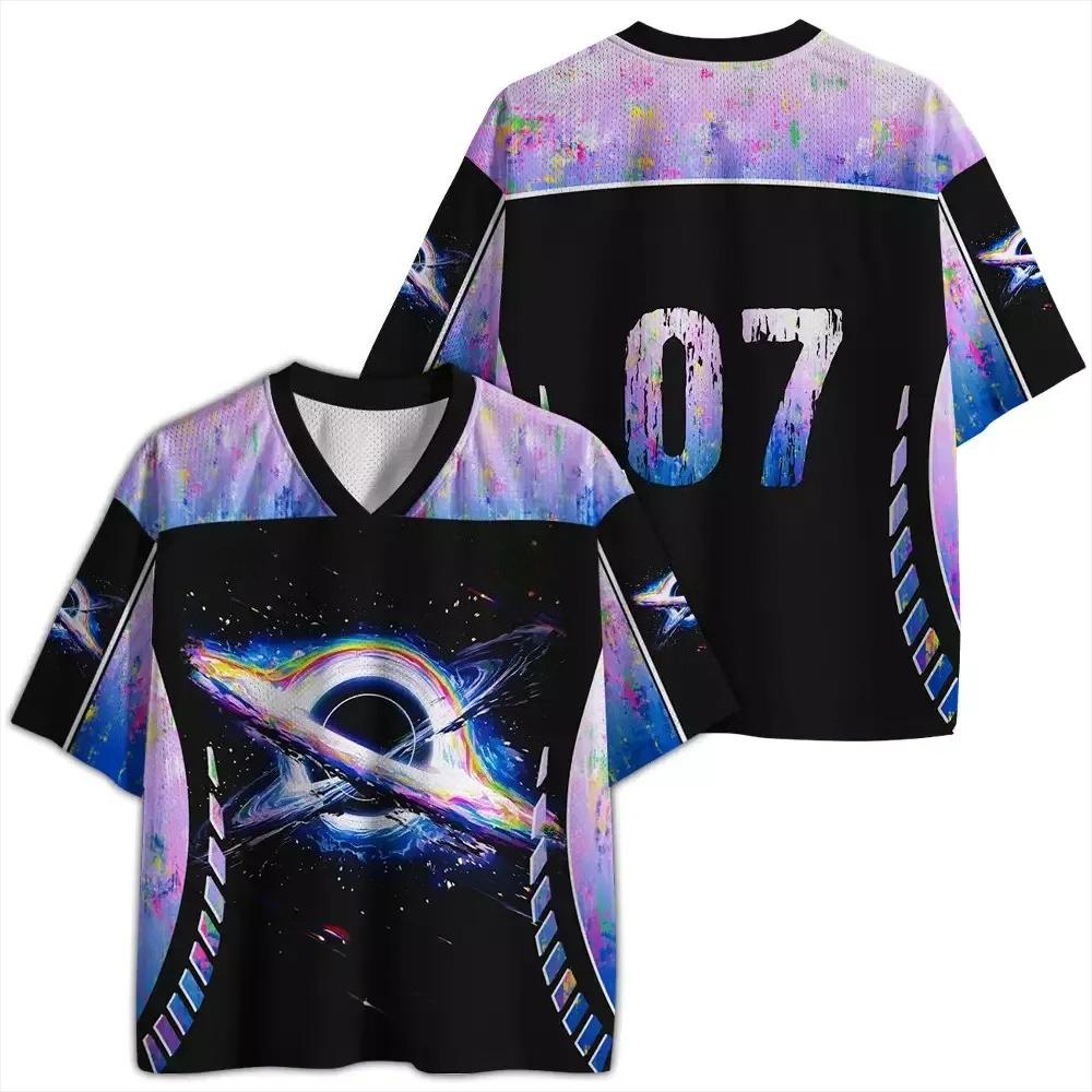 2026 Summer Fashion New Gothic Cool Space Star Style 3D Printed T-shirt Street Harajuku Leisure Sports Loose T-shirt Large