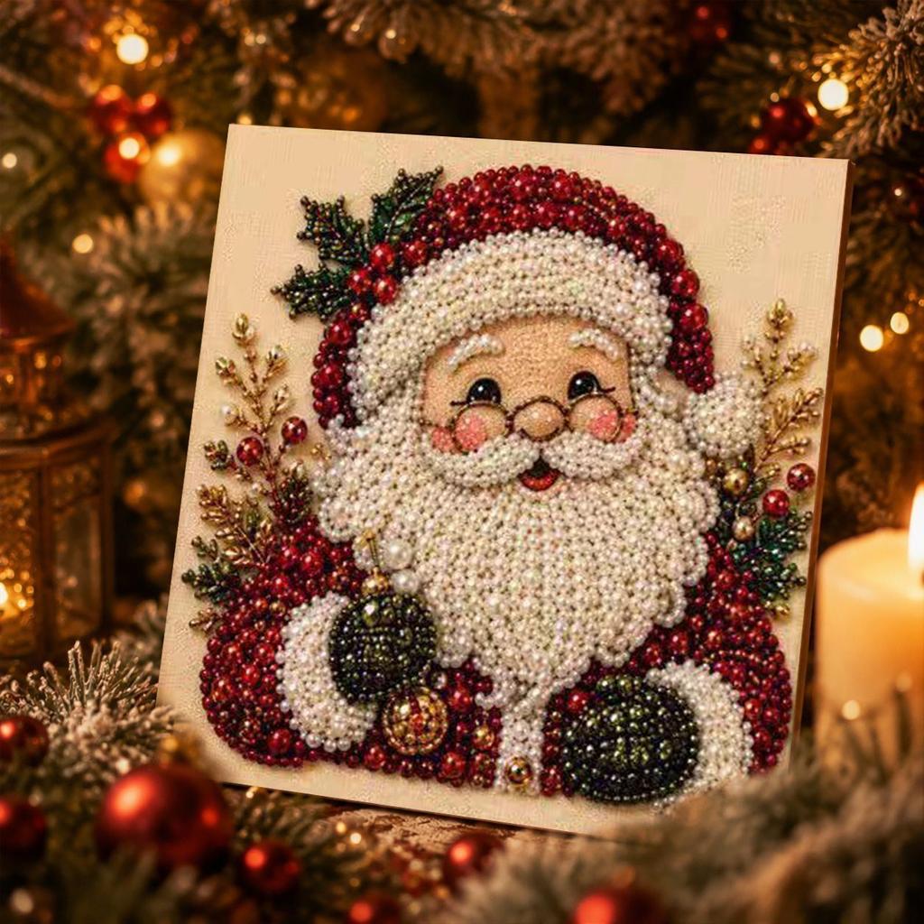 Christmas Pearl and Diamond Santa Claus Children's Set: Reindeer Pearl and Diamond DIY Diamond Painting Craft
