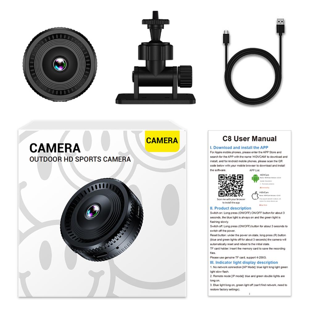 Wireless WiFi Camera 1080P HD Surveillance Camera with Motion Detection and Night Vision Baby Monitor for Baby/Pet/Nanny