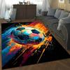 Soccer Design Area Rug: Non-Slip Decor Mat for Living Room, Bedroom, Kitchen, Chair Mat, Home Decoration Gift