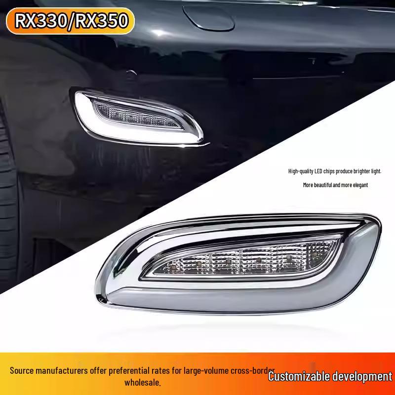 Kit de modification de feux de jour et de clignotants LED compatible avec Lexus RX330/350 03-09
