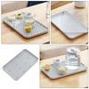 1pc Double Layer Drain Tray Large Size Pp Material Household Cup Washing Draining Rack Kitchen Storage Tray Drying Mat Tableware