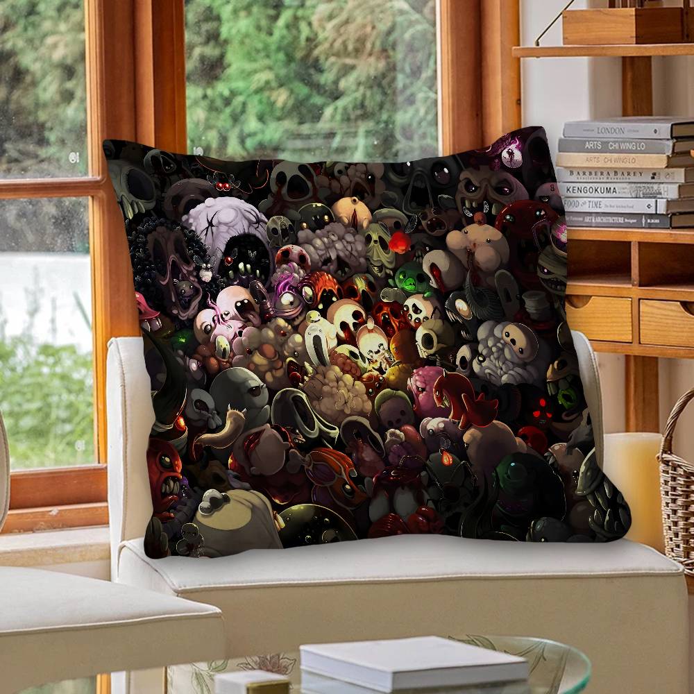 Game The Binding Of Isaac Cushion Cover Car Throw Pillow Case For Sofa Car Christmas Gift 40x40cm 45x45cm