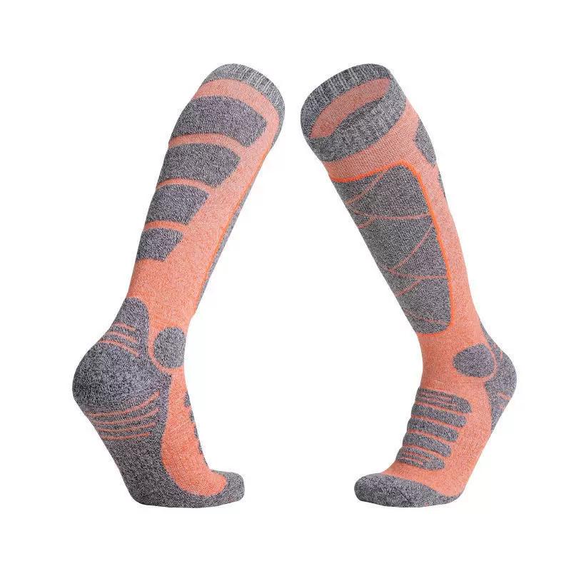 Men's Ski Socks for Outdoor Mountaineering, Thickened Terry Snow Socks for Autumn and Winter, Women's Warm Mid-High Breathable Socks