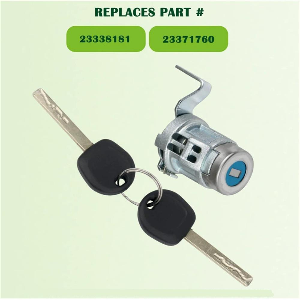 Rear Tailgate Door Lock with Keys 23338181 23371760 Fit for Chevy Silverado Colorado