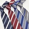 8cm Men's Retro Stripe Tie - Hand-Tied, High-End Feel for Work and Casual Wear