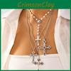 Gothic Cross Pendant Jewelry For Ladies With Gold Plated Alloy And Layered Style For Trendy Accessories