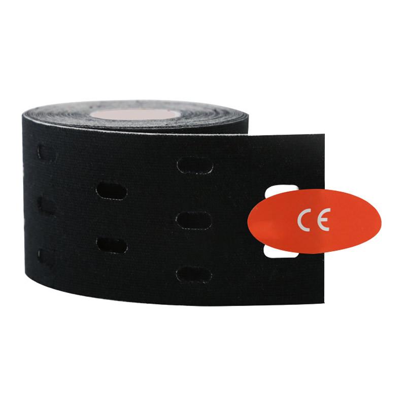 Hole Kinesiology Tape Medical Elastic Sport Athletic Tape for Muscle Support Strain Injury Ankle Wrists Knees Pain Relief 5CMx5M