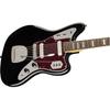 Squier by Fender Electric Guitar Classic Vibe '70s Jaguar®, Laurel Fingerboard, Black with Soft Case