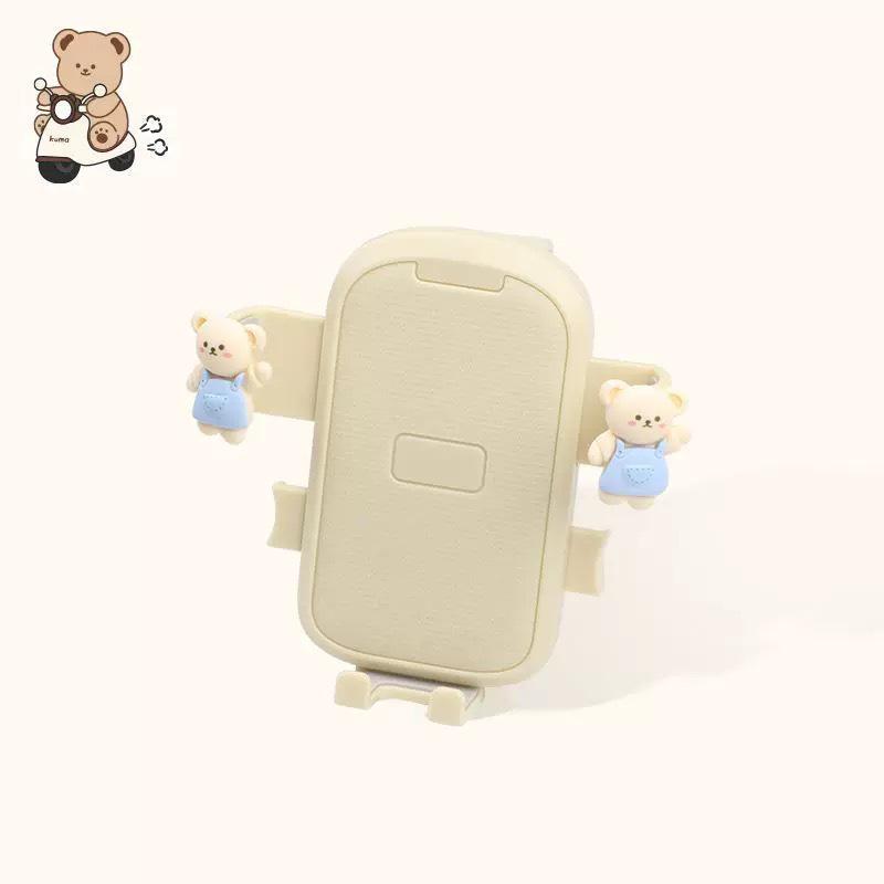 Universal Cute Cartoon Shockproof Phone Mount for Electric Vehicle, Motorcycle, Bicycle, Car