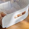 U Shape Refrigerator Eggs Holders With Rolling Design 2 Layer Clear Kitchen Storage For Holders And Restaurant