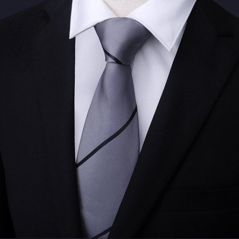 Tie Men'S Dress Business Korean Groom Wedding Women'S Red And Black Tie Narrow 8.5Cm Stripe British Style