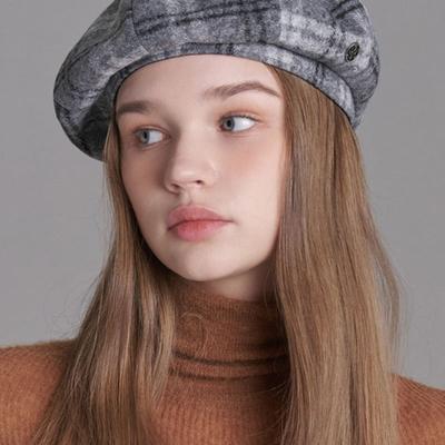WHITE SANDS Paars Label Tartan Check Baret Marylebone