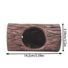 Reptile Tree Hide Resin Lizard Sleeping Cave Hollow Simulation Log Hide Waterproof Habitat Shelter Decor Realistic For Tank