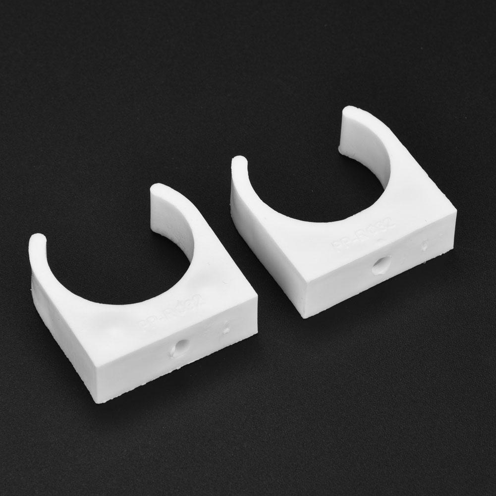 20pcs 16202532mm U Shaped Pipe Clamp Water Pipe Fixed Clips with Screws (32mm)