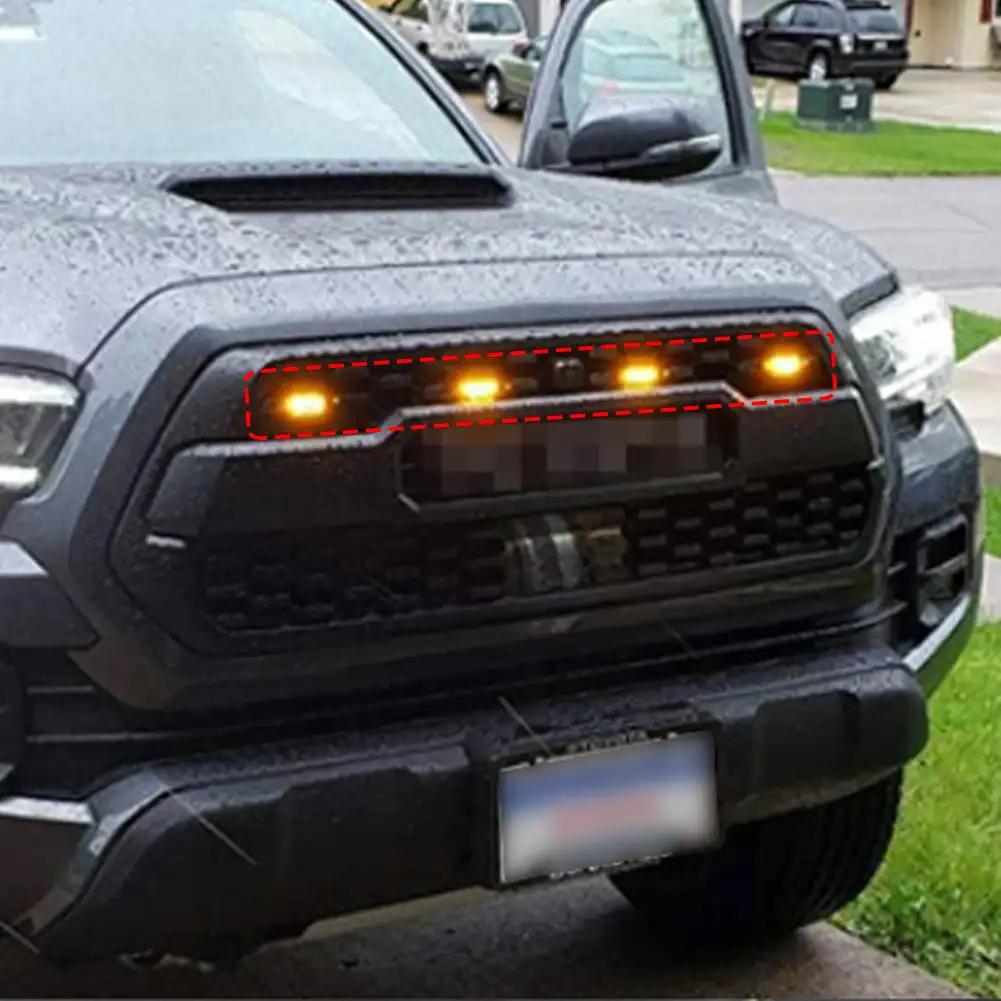 12V LED Car Grille Light Yellow Light Daytime Running Light DRL Decorative Warning Light  Haze Light For Pickup Truck SUV