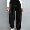 European and American Women's Casual Solid Color Women's Trousers Sports Mao Mao Pants Leg Pants