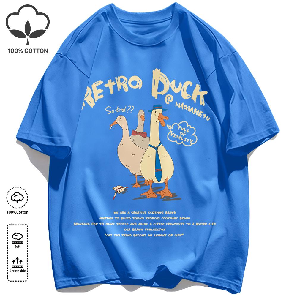 Hot selling prints in Russia T-Shirts Unisex Retro Oversized Short Sleeves Fashion Couple Clothes Unisex Simple Basics Clothing
