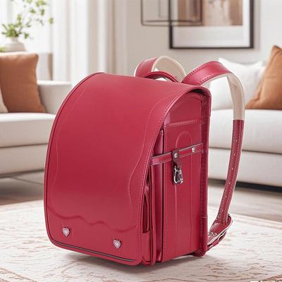 Leichte, wirbelsäulenschonende japanische Schultasche für Mädchen, Klassen 1-6