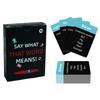 Word Guessing Game Say What That Means Card Game Party Game for Adults, Description Guessing Cards Fun Educational Entertainment