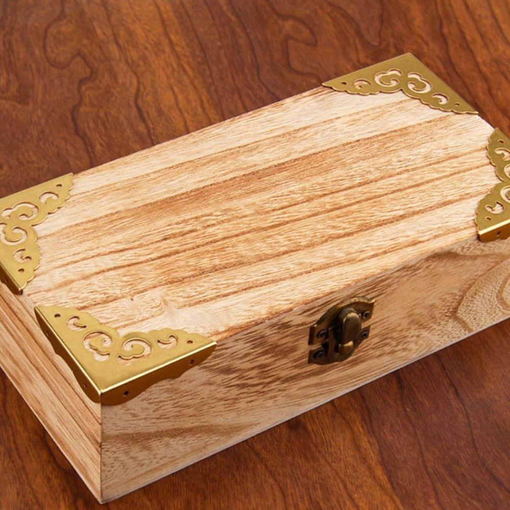 Brass Antique Guard Case Corner Bracket Edge Cover Corner Corner  Protector For Furniture Hardware