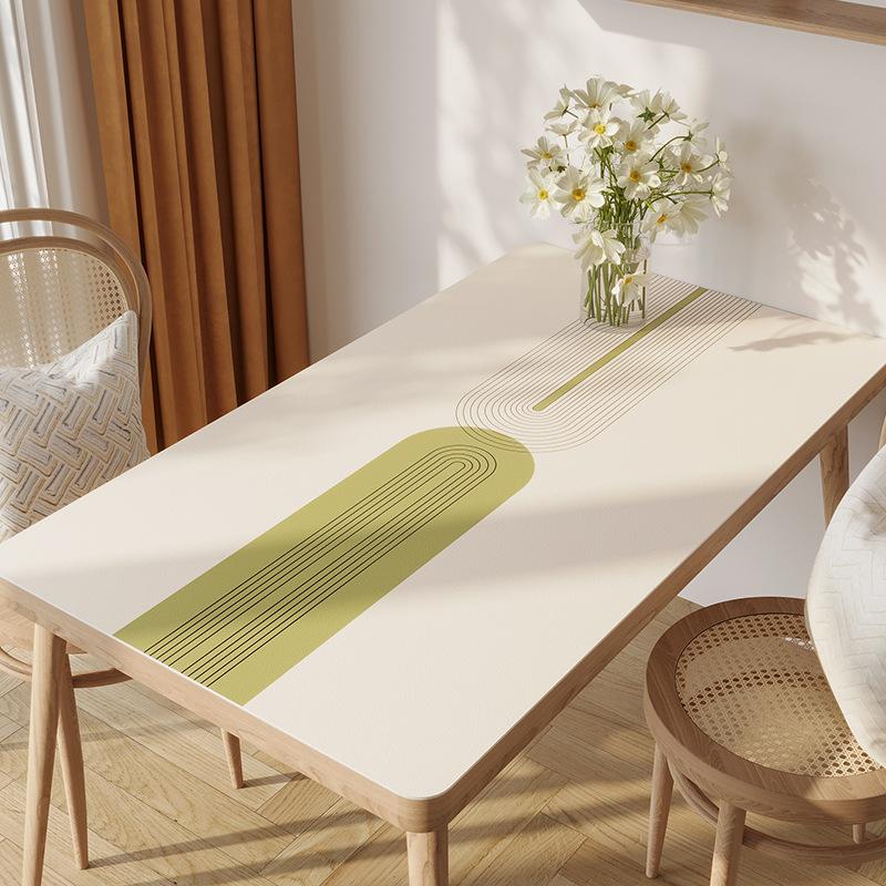 

Simple Wind Pvc Waterproof, Oil-Proof And Anti-Scalding Leave-In Table Mat Rectangular Leather Tablecloth Dining Table Coffee Table 50*80cm