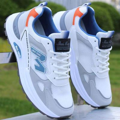 Summer New Single Mesh Hollow Breathable Shoes Student Versatile Soft-soled Shoes Men's Non-slip and Wear-resistant Casual Men's Shoes