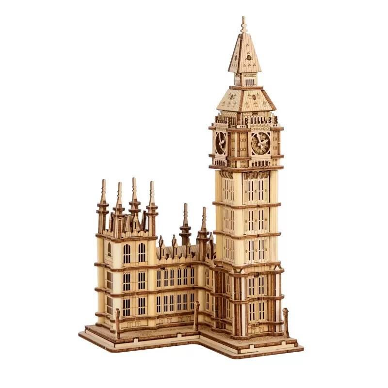 

3D Деревянный Пазл Ручной Сборки Настольные Украшения Креативная Модель One Size хаки