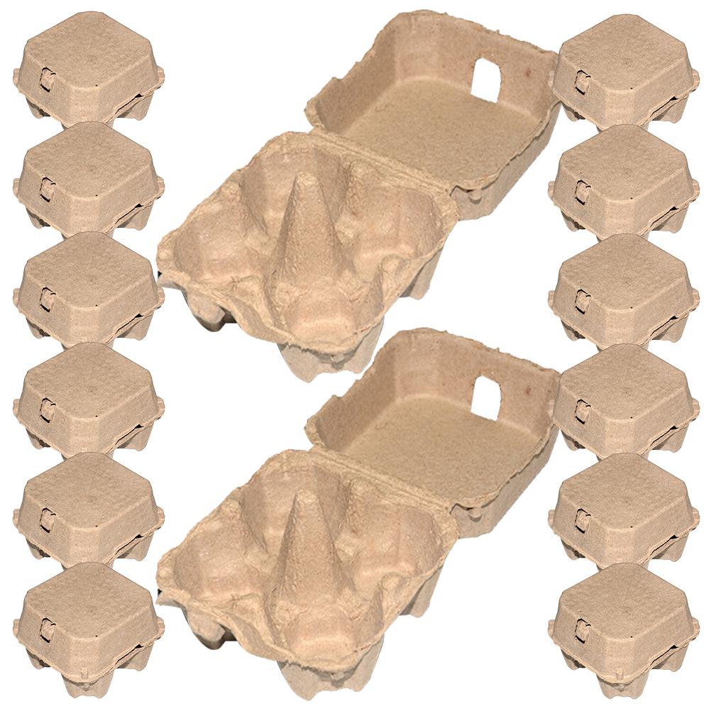 25 Pcs Paper Plates Pulp Egg Tray Fridge Holder Container Cartons Label Bulk Empty