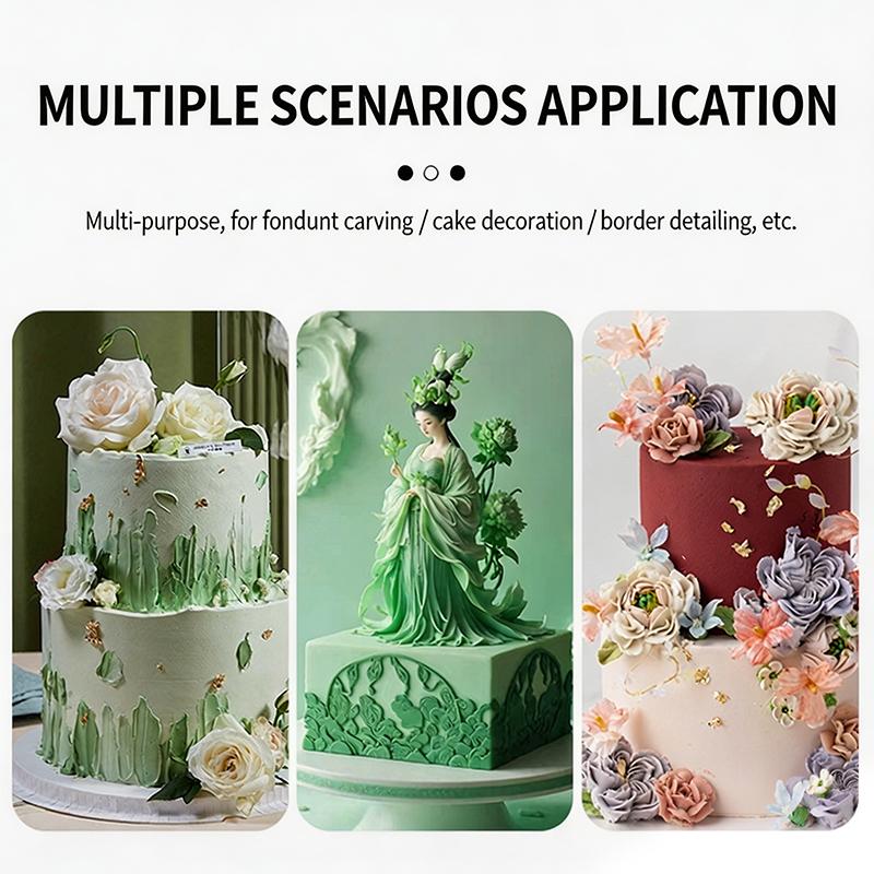 Weichton Kinder DIY Prägewerkzeug Set Kreative Kuchen Fondant Werkzeuge 9-teiliges Set