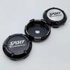 4ks 66mm Sportovní Edice Logo Znak Odznak Krytky Středů Koleček do Ráfků Kryt Středu Náboje Kryty Nábojů Koleček Náhradní Autodoplňky
