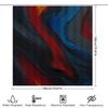 Stylish Abstract Art Shower Curtain Set With Metal Hook Rings For Bathroom Decorations Multiple Colors Available