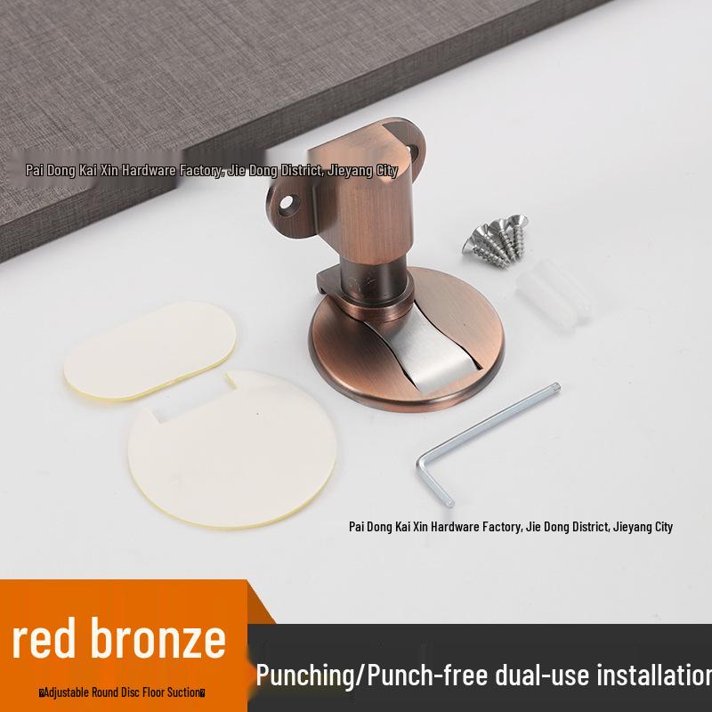 304 Edelstahl Magnetischer Türstopper, Bohrlos und Winddicht, Versteckter Zinklegierung Bodenmontage Schließer.