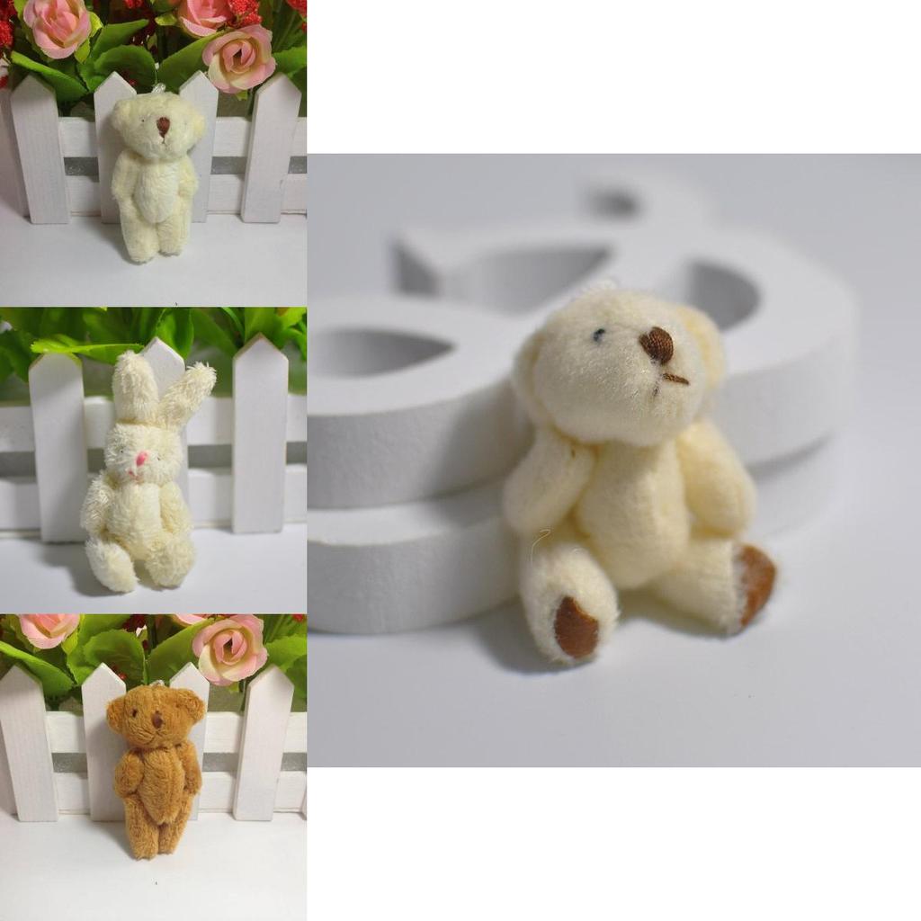 Adorable Mini Cute Plush Toy Tiny Rabbit Bear Doll With Soft And Cozy Feel