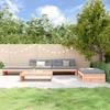 VidaXL Garden Lounge Set with Cushions 5 Pcs, Sofa with Footrest, Furniture Set with Coffee Table Patio Terrace, 3186149