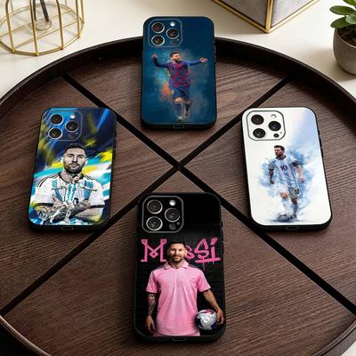 Coque de téléphone F-Football Lionel Messi-10 Pour iPhone 17,16,15,14,13,12,11 Plus,Pro Max,XS,Housse Souple en Silicone Noir