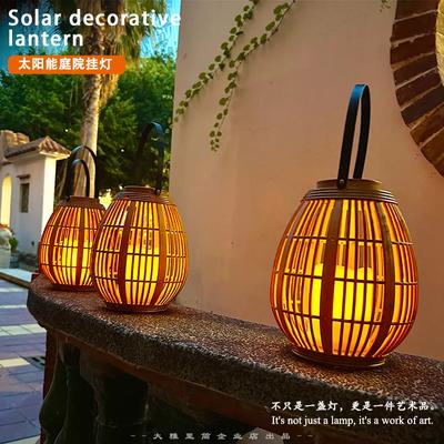 Outdoor Portable Tree Hanging Arrangement, Solar Powered Landscaping, Balcony Atmosphere, Garden Floor To Ceiling Chandelier