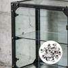 20Pcs Glass Clamp Bracket Supports Zinc Alloy Stable Fixed Glass Shelf Holder for 4-8Mm Thickness Bathroom Shower Panel Clips