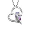 Owl Pendant Love Necklace Women's Personalized Fashion Engraving