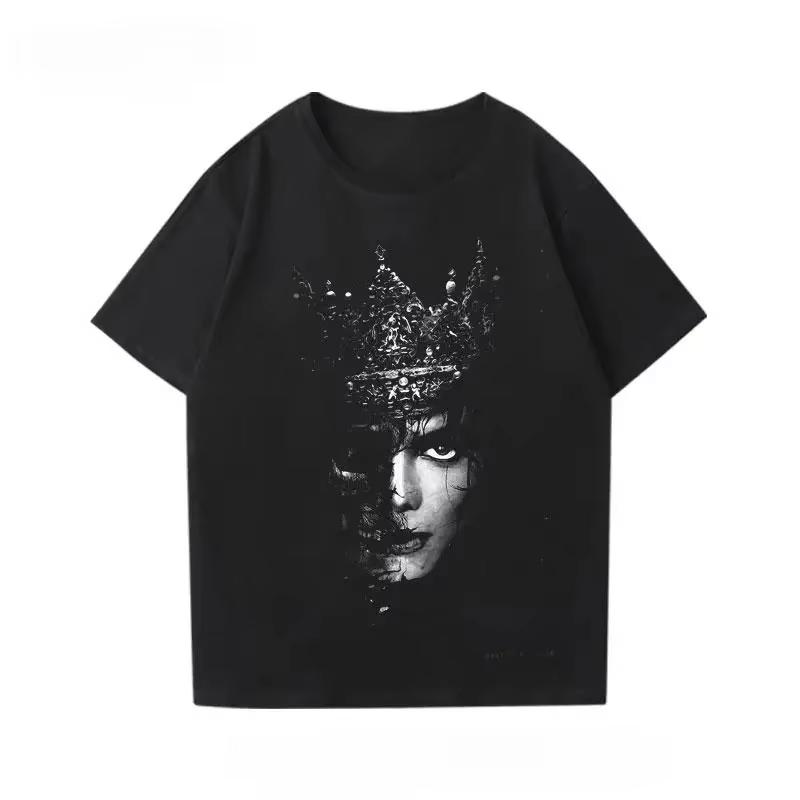 New Michael Jackson Punk Rock Heavy Metal Vintage Cotton T-shirt for Men and Women, Summer 2026 Collection