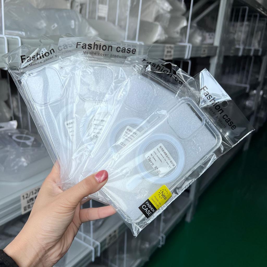 Applicable To Iphone16Pro Animation Pop-up Window Magnetic Suction 15ProMax Large Hole 14PRO Transparent Anti-fall 12 Protection Case